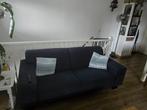 2 1/2 zitsbank blauw stof, Huis en Inrichting, Banken | Bankstellen, Ophalen, Gebruikt, Overige maten, 75 tot 100 cm