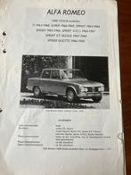 Alfa Romeo giulia super sprint veloce duetto spider, Ophalen of Verzenden, Gelezen, Alfa Romeo