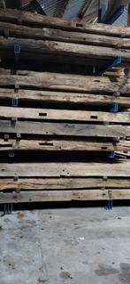 Te koop oude eiken gebinten, planken en balken., Ophalen of Verzenden, Zo goed als nieuw, 250 cm of meer, Palen
