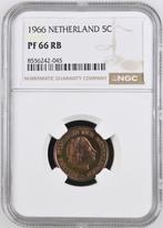 5 cent 1966 NGC Proof 66 RB (€ 500), Verzenden, Koningin Juliana, 5 cent, Losse munt