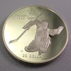Canada 20 Dollar 1988 Olympische Winterspelen zilver, Postzegels en Munten, Edelmetalen en Baren, Verzenden, Zilver