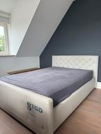 Bedframe 140X200 incl poef, Huis en Inrichting, Slaapkamer | Bedden, Ophalen, Gebruikt, Tweepersoons, 140 cm