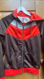 Vintage retro Fishbone XS trainingsjack, Bruin, Overige typen, Ophalen of Verzenden, Maat 34 (XS) of kleiner