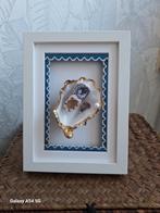 Handgemaakte Oesterschelp Decoratie in Lijst, Ophalen of Verzenden, Nieuw