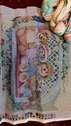 Borduurpakket beren op bank, Hobby en Vrije tijd, Borduren en Borduurmachines, Ophalen of Verzenden, Zo goed als nieuw, Borduurpakket