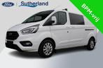 Ford Transit Custom 340 2.0 TDCI L2H1 Limted | 170pk Automaa, Auto's, Bestelauto's, Stof, Euro 6, 4 cilinders, Wit