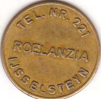 ROELANZIA  TEL.  NR  221   IJSSELSTEYN, Ophalen of Verzenden, Overige materialen