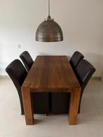 Goossens eettafel met 4 stoelen, Huis en Inrichting, Tafels | Eettafels, Ophalen, Gebruikt, 50 tot 100 cm, 150 tot 200 cm