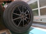 Autobanden zwarte citroen velgen, 215 mm, Banden en Velgen, 16 inch, Gebruikt