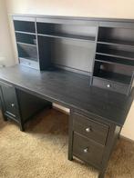Ikea Bureau Hemnes Zwart., Huis en Inrichting, Bureaus, Ophalen, Zo goed als nieuw, Bureau
