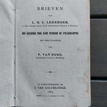 Brieven van L.G.C. Ledeboer beschikbaar voor biedingen