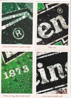 4x Heineken kleurenkaarten -1997 voor €2,00., Verzenden, Nieuw, Overige typen, Heineken