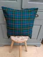 Nieuw schotse ruit kussen, Ophalen of Verzenden, Nieuw, Blauw, Vierkant