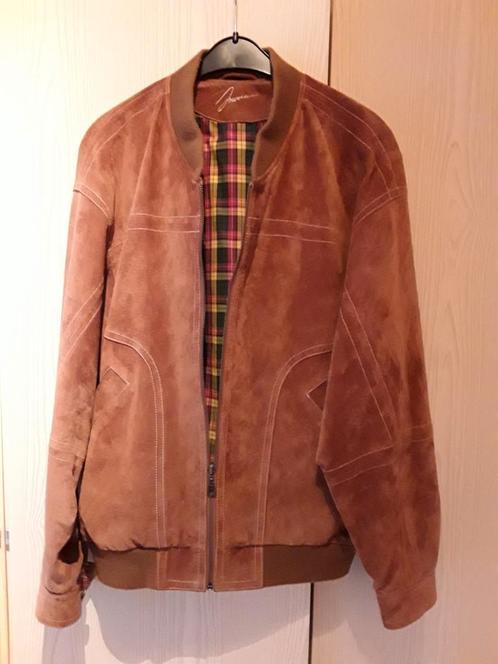 Prachtig suède jack maat M, Kleding | Heren, Jassen | Zomer, Zo goed als nieuw, Maat 48/50 (M), Bruin, Ophalen