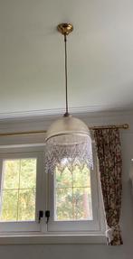 Matte geëtste hanglamp, Ophalen of Verzenden, Zo goed als nieuw, Glas, Minder dan 50 cm
