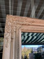 Zware, hoge whitewash barok spiegel (facet geslepen), Ophalen, Zo goed als nieuw, 75 tot 100 cm, 150 tot 200 cm