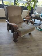 2 eikenhouten zitstoelen, Huis en Inrichting, Ophalen, Hout, Gebruikt, Eenpersoons