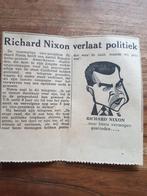 Richard Nixon verlaat de politiek (krant 1962), Knipsel(s), Ophalen of Verzenden