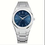 Heren horloge - blauw zilver - bestwin, Sieraden, Tassen en Uiterlijk, Horloges | Dames, Nieuw, Overige merken, Ophalen of Verzenden