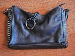 Italiaanse Leren handtas, Sieraden, Tassen en Uiterlijk, Tassen | Damestassen, Ophalen of Verzenden, Zo goed als nieuw, Blauw