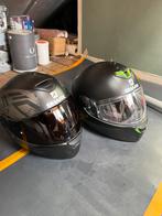 2x mat zwart Shark motorhelmen, Ophalen, Tweedehands, Jethelm, Shark