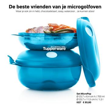 Nieuw! Tupperware MicroPop magnetronschalen magnetronschaal