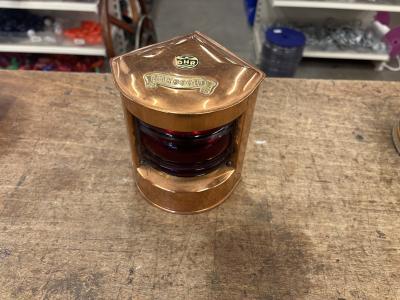 DHR Koperlicht bakboord, Watersport en Boten, Bootonderdelen, Gebruikt