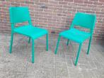 2 Ikea stoelen Teodora groen, Huis en Inrichting, Stoelen, Ophalen, Twee, Overige kleuren, Zo goed als nieuw