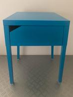 Ikea nachtkastje blauw, Ophalen, Zo goed als nieuw, Metaal of Aluminium, Minder dan 45 cm