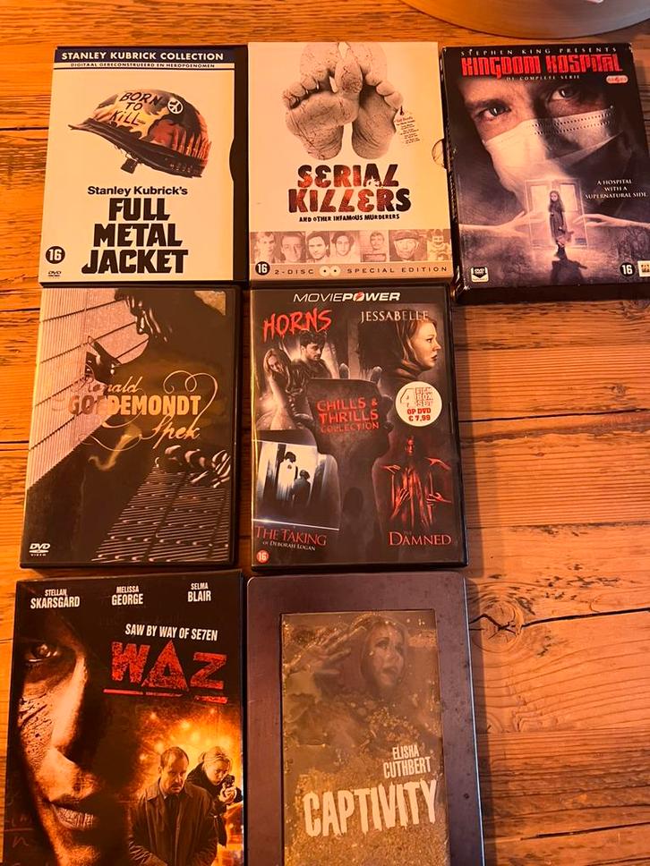 Dvd collectie, Cd's en Dvd's, Dvd's | Horror, Zo goed als nieuw, Overige genres, Vanaf 16 jaar, Ophalen of Verzenden