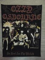 Ozzy Osbourne 1989 backpatch no rest for the  wicked, Ophalen of Verzenden, Zo goed als nieuw