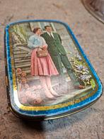 Oud Rizla blikje met Koning Boudewijn en echtgenote Fabiola, Verzamelen, Blikken, Ophalen of Verzenden, Gebruikt, Overige, Overige merken