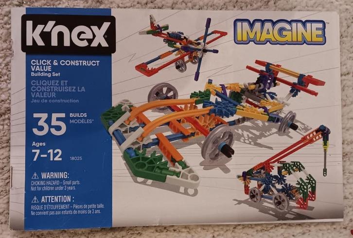 K'NEX 35 modellen bouwset 18025 + K'NEX Cars 25525, Kinderen en Baby's, Speelgoed | Bouwstenen, Zo goed als nieuw, K'nex, Ophalen of Verzenden