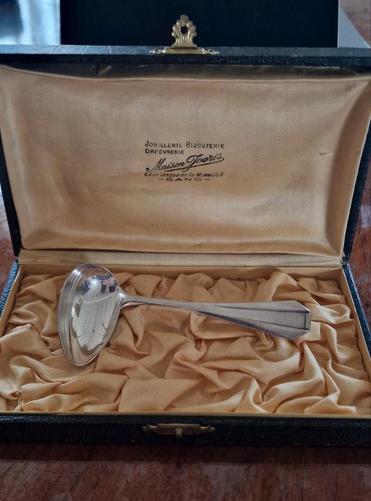 3e gehalte zilveren (800) lepel. Delheid frères, Brussel, Antiek en Kunst, Antiek | Bestek, Ophalen of Verzenden