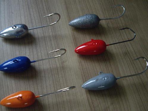 265 grams ovalen loodkoppen 9/0, 10/0, 11/0 en 12/0 jighaken, Watersport en Boten, Hengelsport | Zeevissen, Nieuw, Dobber of Lood