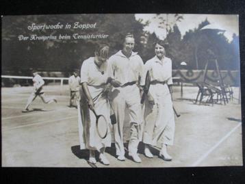 Fotokaart tennistoernooi met Kronprinz Wilhelm beschikbaar voor biedingen