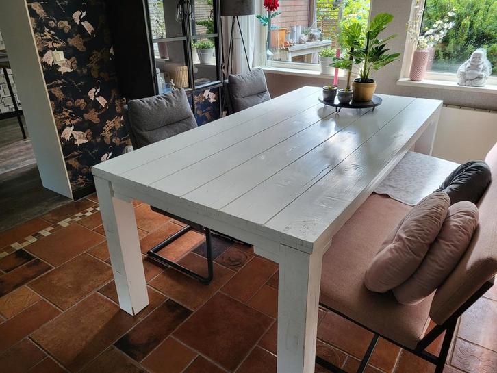 Bijna gratis, mooie tafel voor klein prijsje, eettafel, Huis en Inrichting, Tafels | Eettafels, Zo goed als nieuw, 50 tot 100 cm
