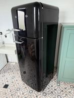 Smeg retro Koelkast, Ophalen, Gebruikt, Zwart, 50 tot 100 cm