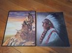 Twee Indianen Posters - 40x50cm, Minder dan 50 cm, Gebruikt, Ophalen of Verzenden, Foto of Poster