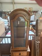 EIKEN VITRINE KASTJE/HERINNERINGSKASTJE., Ophalen, Eikenhout, Vintage, Met deur(en)