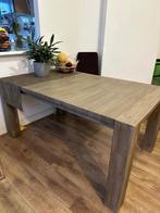 Massief eettafel uitschuifbare (acacia hout), Huis en Inrichting, Ophalen, Gebruikt, 200 cm of meer, 50 tot 100 cm