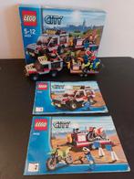 Lego City 4433 4x4 terreinwagen met 2 crossmotoren, Ophalen of Verzenden, Gebruikt, Complete set, Lego