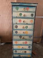 Handbeschilderd ladekastje, Kinderen en Baby's, Kinderkamer | Commodes en Kasten, Ophalen, Gebruikt, 105 cm of meer, Minder dan 50 cm