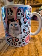 Drinkmok met schattige Poes afbeelding, Ophalen of Verzenden, Zo goed als nieuw