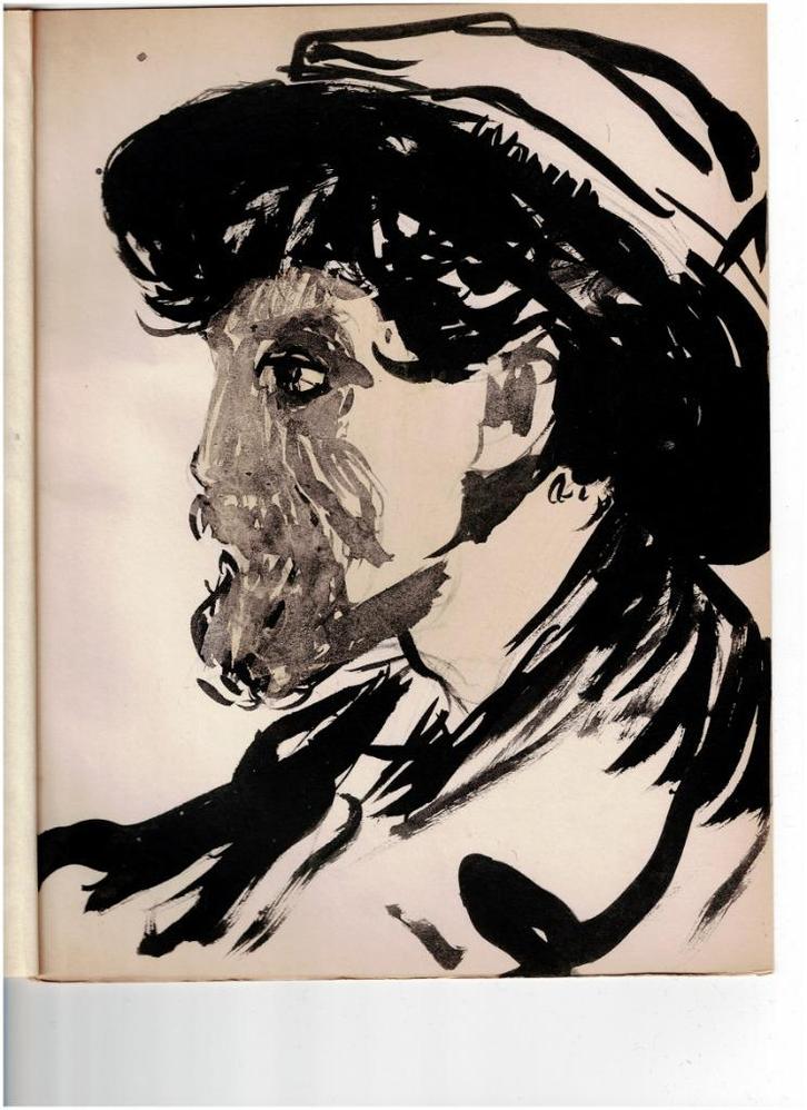 Kees van Dongen - pochoir -- Portrait d homme - 1925, Antiek en Kunst, Kunst | Litho's en Zeefdrukken, Ophalen of Verzenden