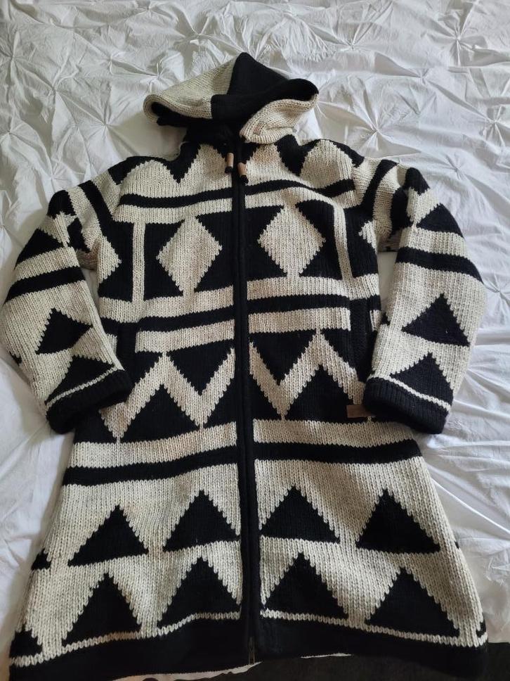 Dames jas/vest zwart/wit merk Shakaldha maat XXL, Kleding | Dames, Jassen | Winter, Zo goed als nieuw, Maat 46/48 (XL) of groter