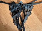 Kanten open kruis slip - Mt 50 - Nieuw, Kleding | Dames, Ondergoed en Lingerie, Ophalen of Verzenden, Zwart, Slip
