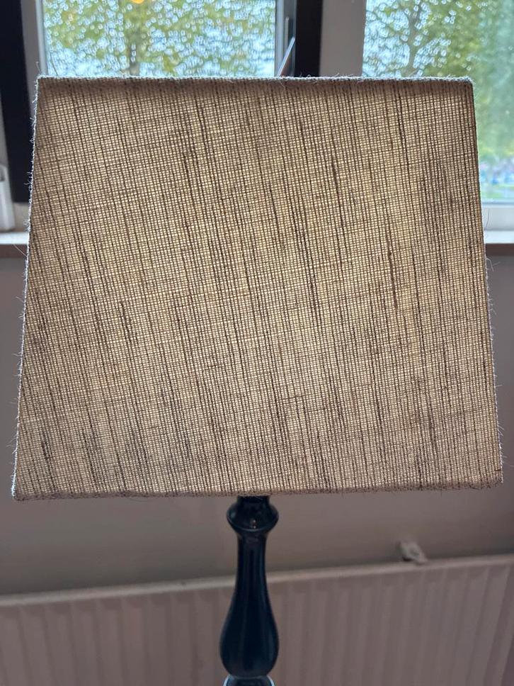 Linnen Lampenkap Beige/Crème - Tap Toelopend, Huis en Inrichting, Lampen | Vloerlampen, Gebruikt, Minder dan 100 cm, Stof, Ophalen