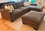 Ikea hoekbank & voetenbank Sörvallen Tallmyra middengrijs, Ophalen, Zo goed als nieuw, Stof, Ikea