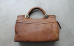 Gold!pfeil vintage dik leren handtas bruin leer VINTAGE, Ophalen of Verzenden, Gebruikt, Bruin, Handtas